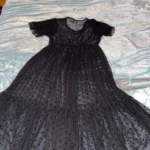 Torrid Polka Dot Mesh Dress